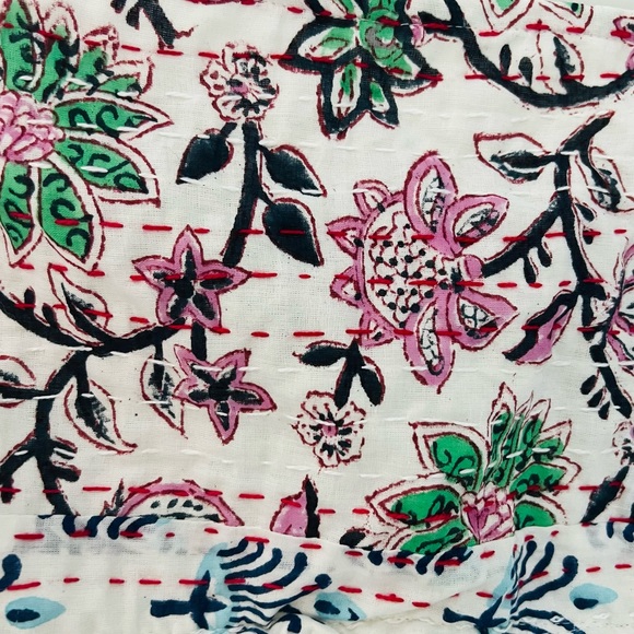 Erin Made Peace Work Convertible Crop boho handmade unique pattern top - Picture 7 of 7